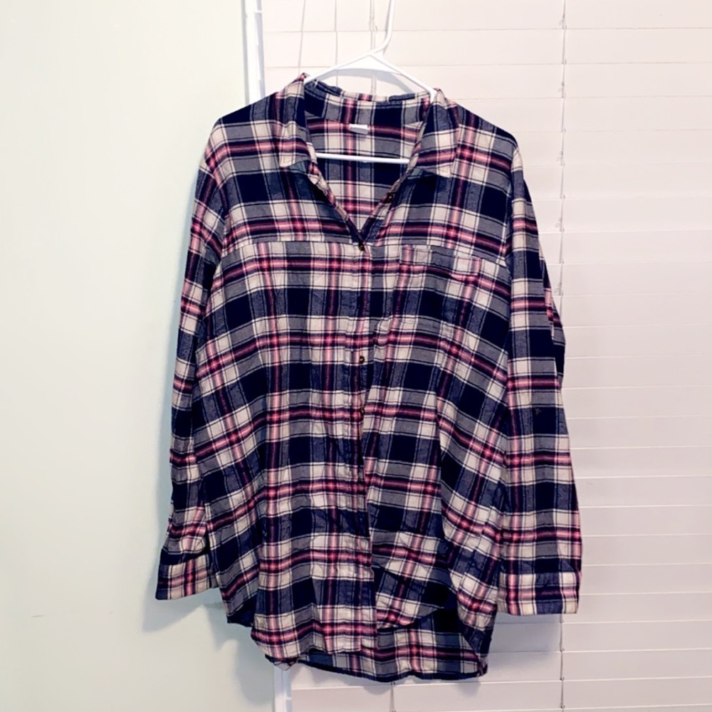 Pink/blue Flannel